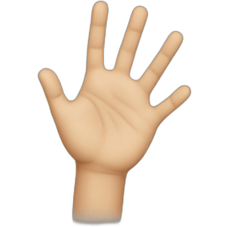 hand looking up emoji