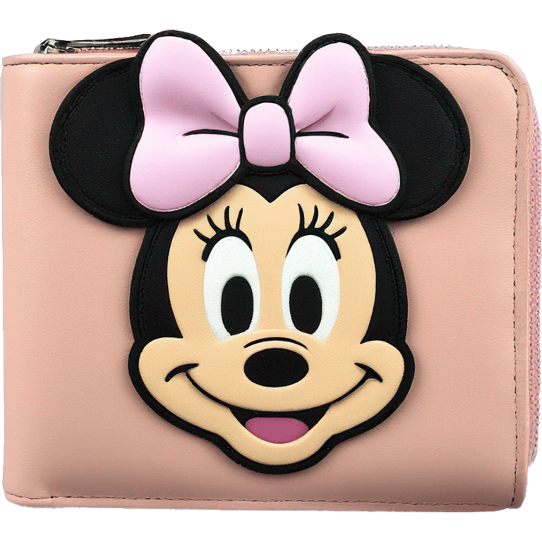 Loungefly light pink Minnie Mouse Wallet emoji