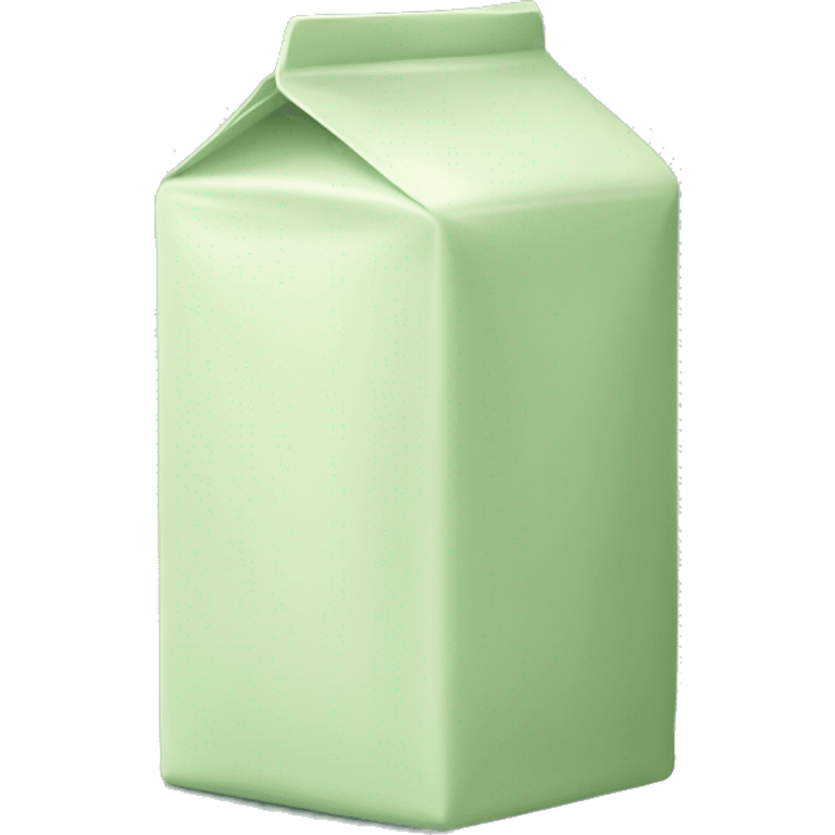 Sage green milk carton emoji