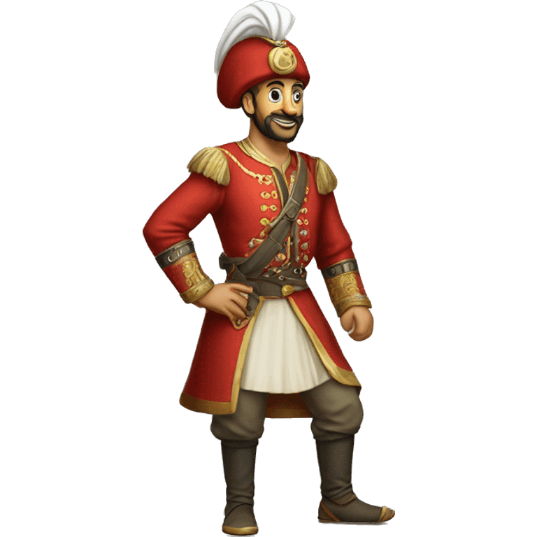 A full-length ottoman  janissary emoji