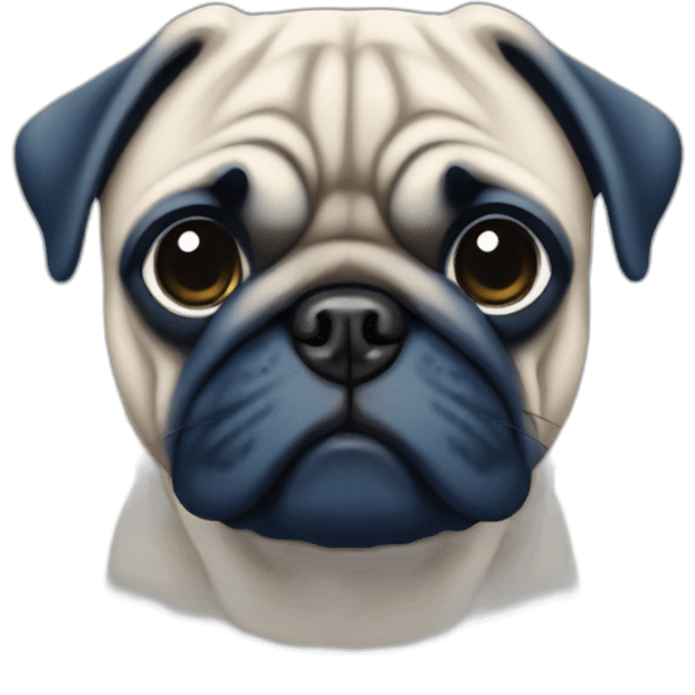 pug azul emoji