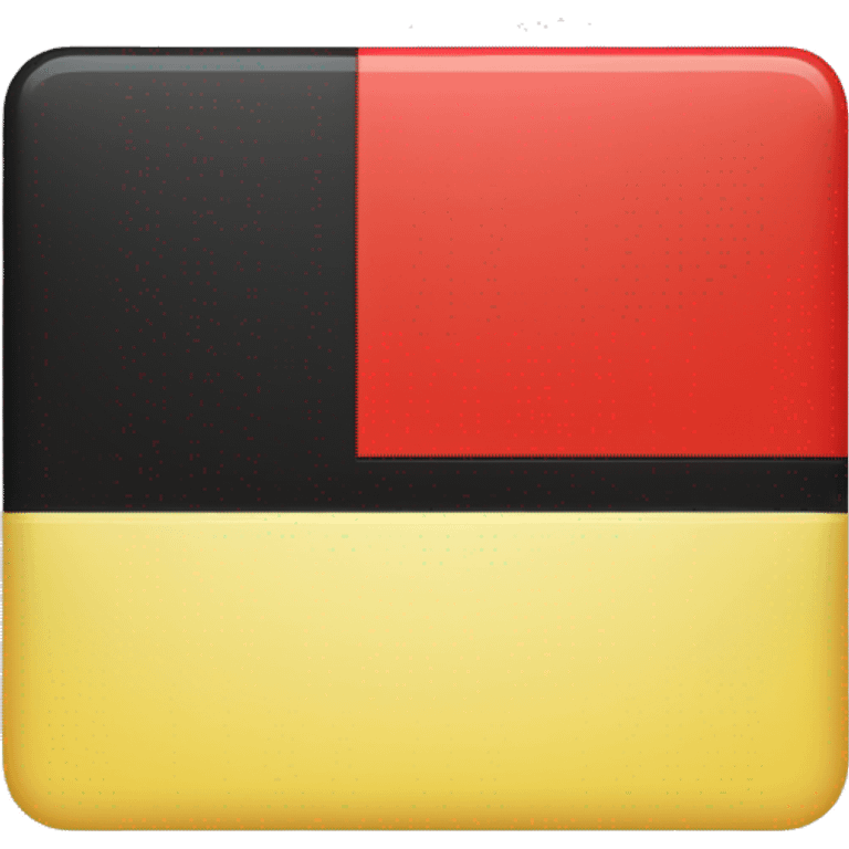 a black and red rectangle with a medium-sized yellow circle in the middle emoji