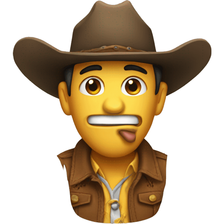 fart smelling cowboy emoji