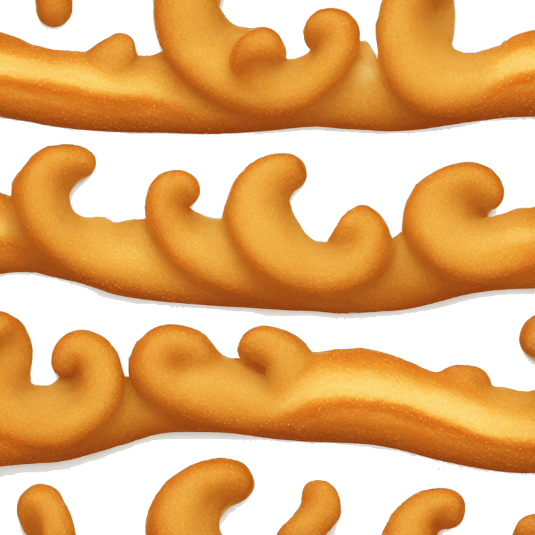 Horizontal filled cream churro emoji