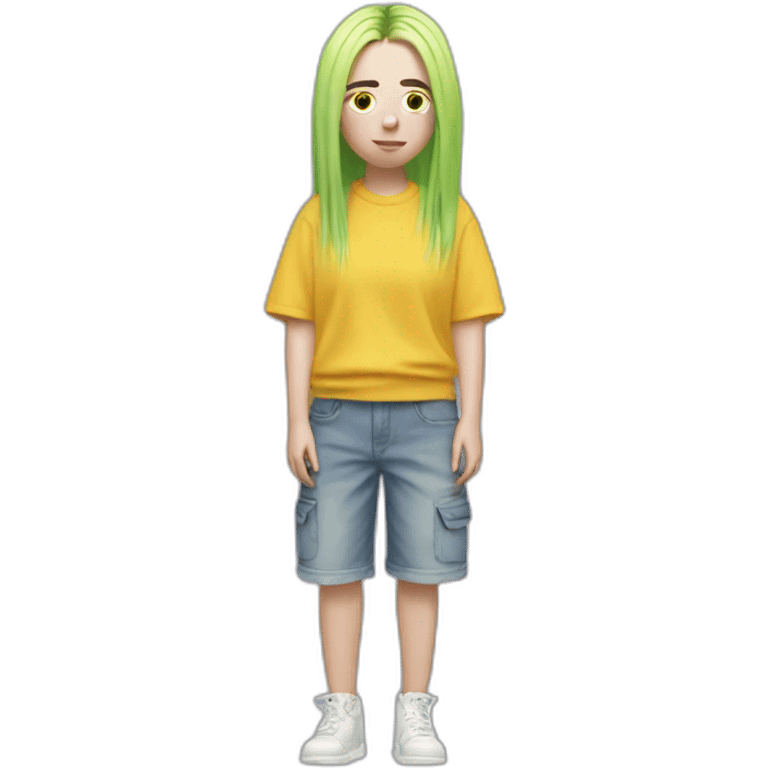 Billie Eilish plage debout emoji