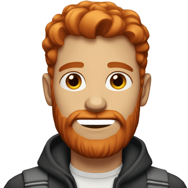 Man with red hair and short beard emoji