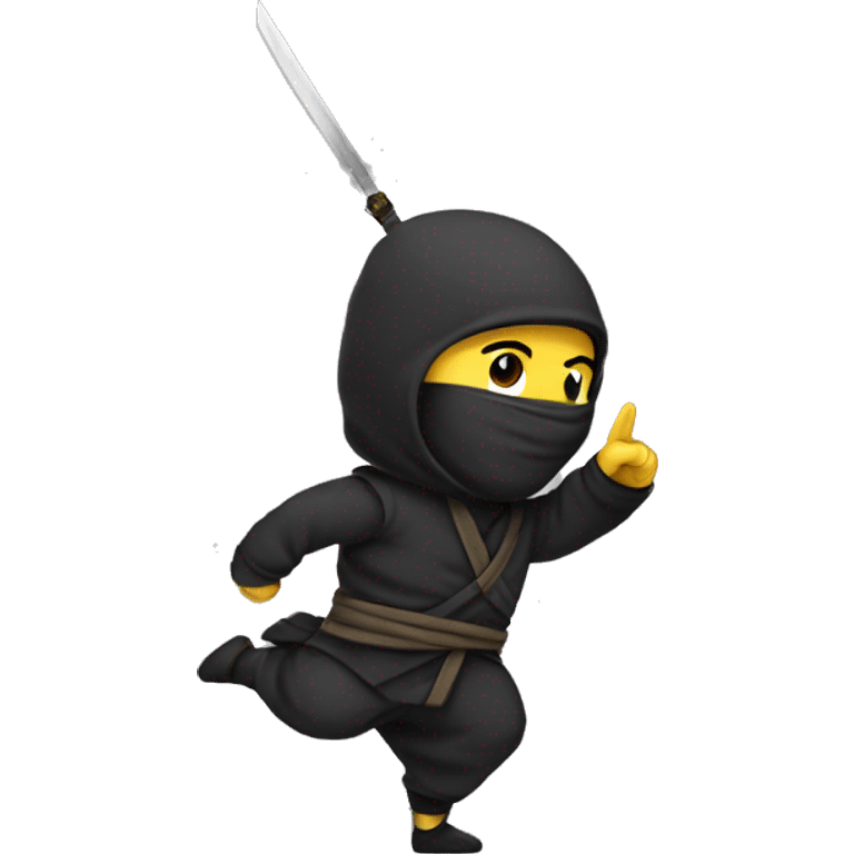 salute as a ninja emoji