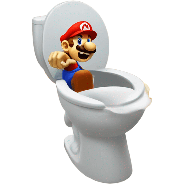 mario kart america in toilet emoji