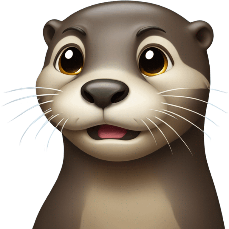 Crying otter emoji