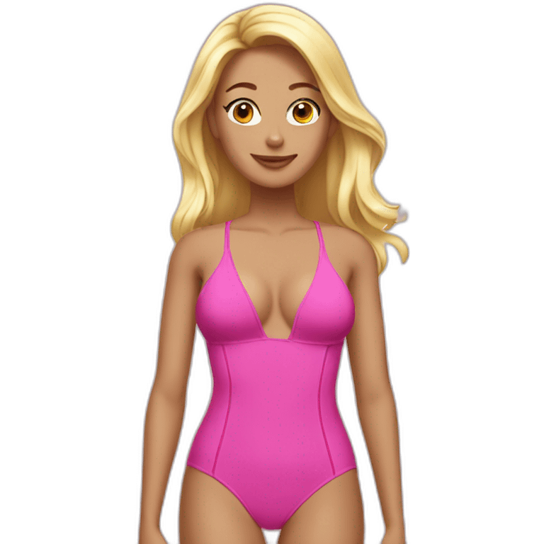 hot blonde swimsuit emoji