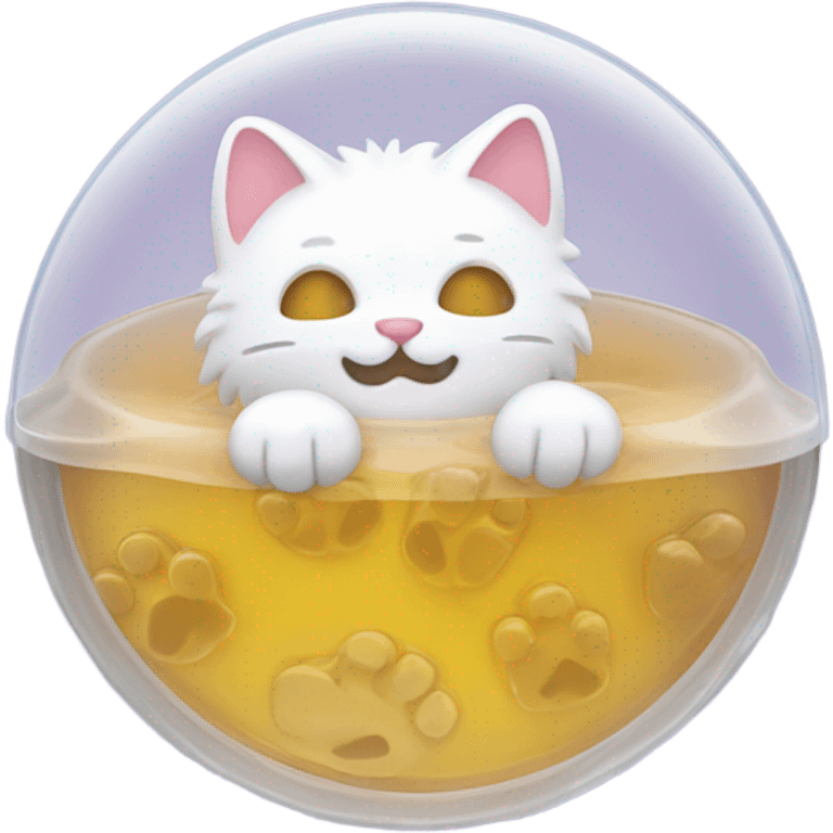 Jelly with a cat inside emoji