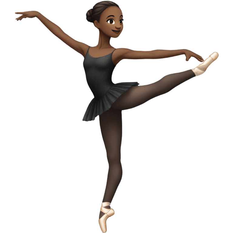 Ballet dancer in thigh highs emoji