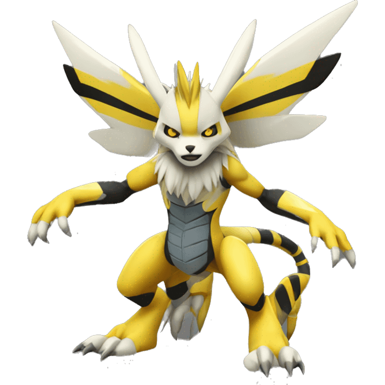 Metabee Renamon Zeraora Full body emoji