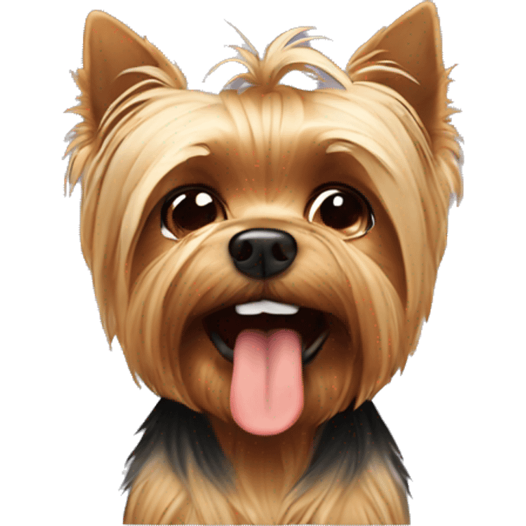 Yorkie crying  emoji