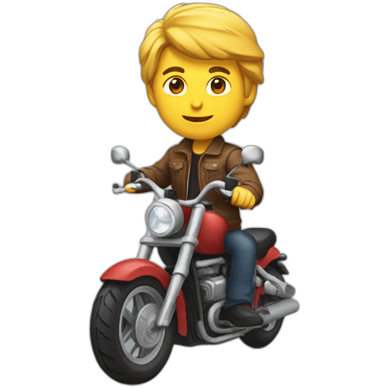 Homme sur moto emoji