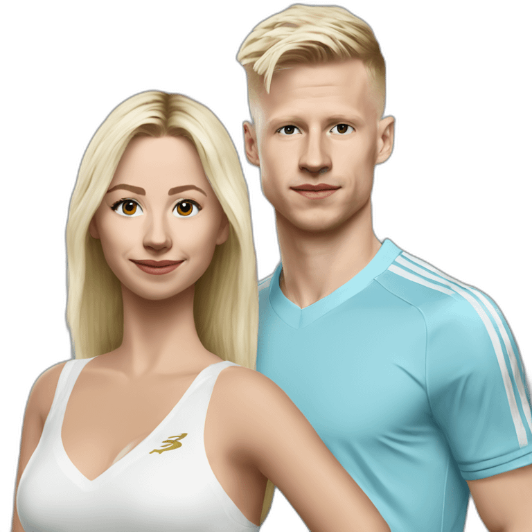 Zinchenko-with-wife-in-arsenal-form emoji