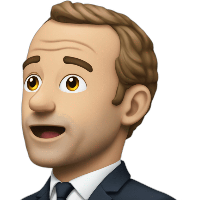 Macron qui frappe Zemour emoji