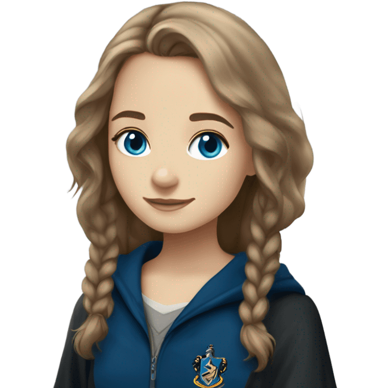 Harry Potter ravenclaw girl light brown hair blue eyes  emoji