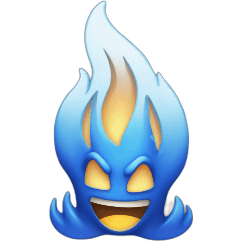 Blue flame emoji