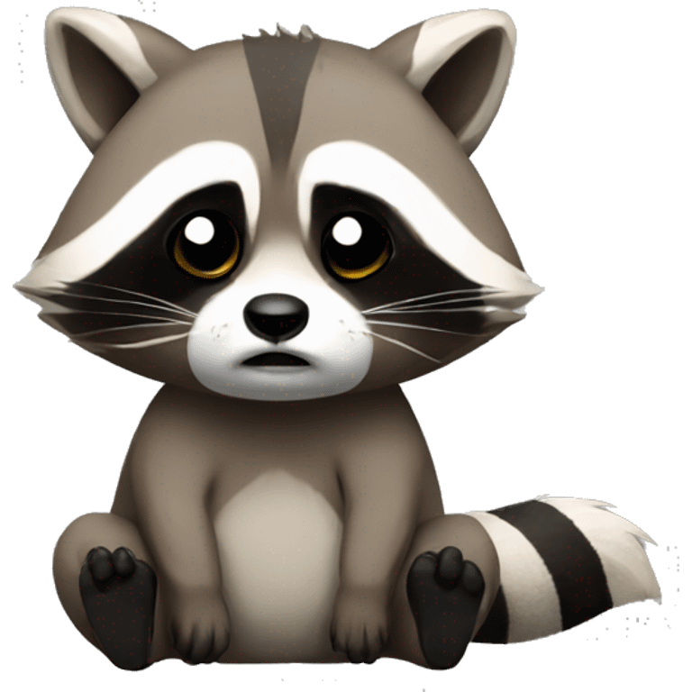 Raccoon wake up  emoji