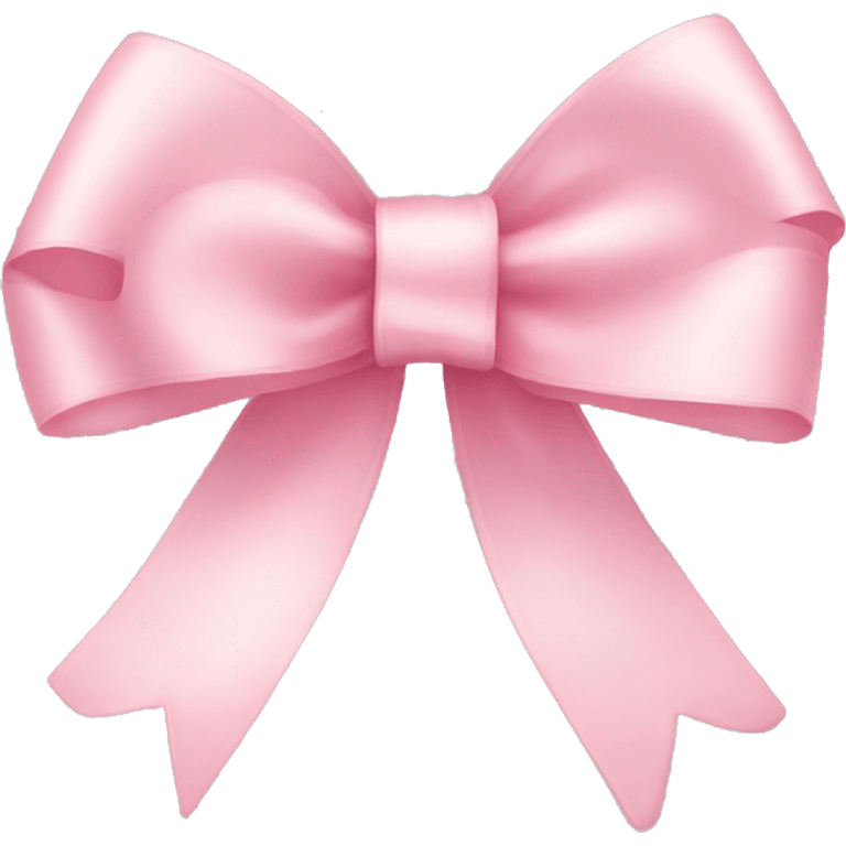 light pink ribbon bow emoji