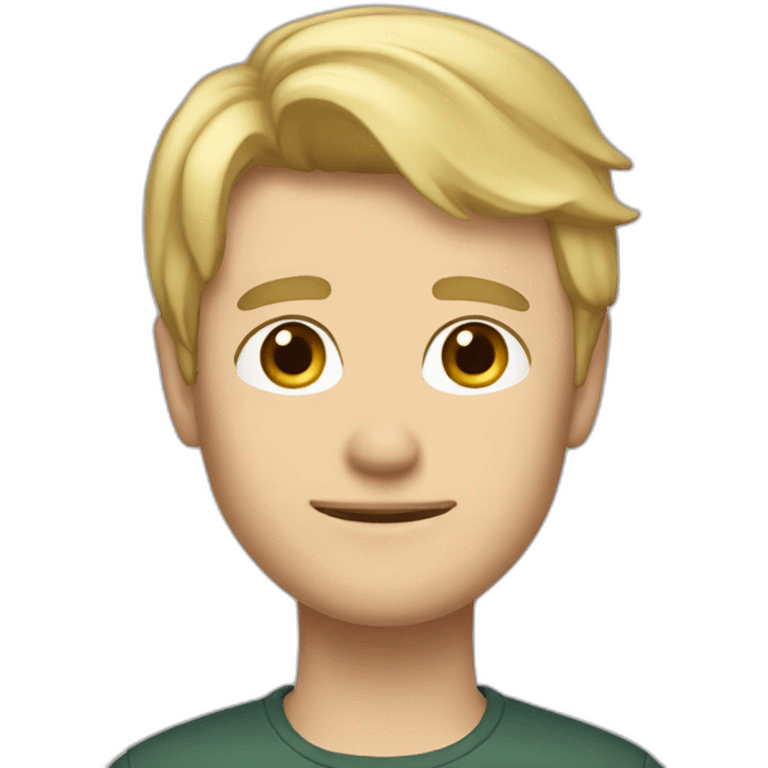 tom crossman with blonde hair emoji