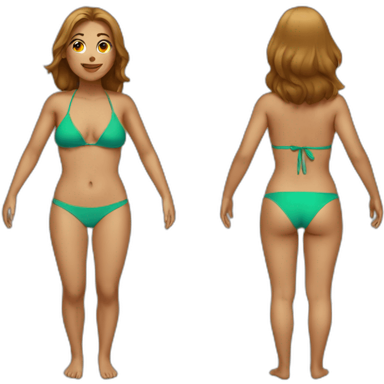 Women in bikini emoji