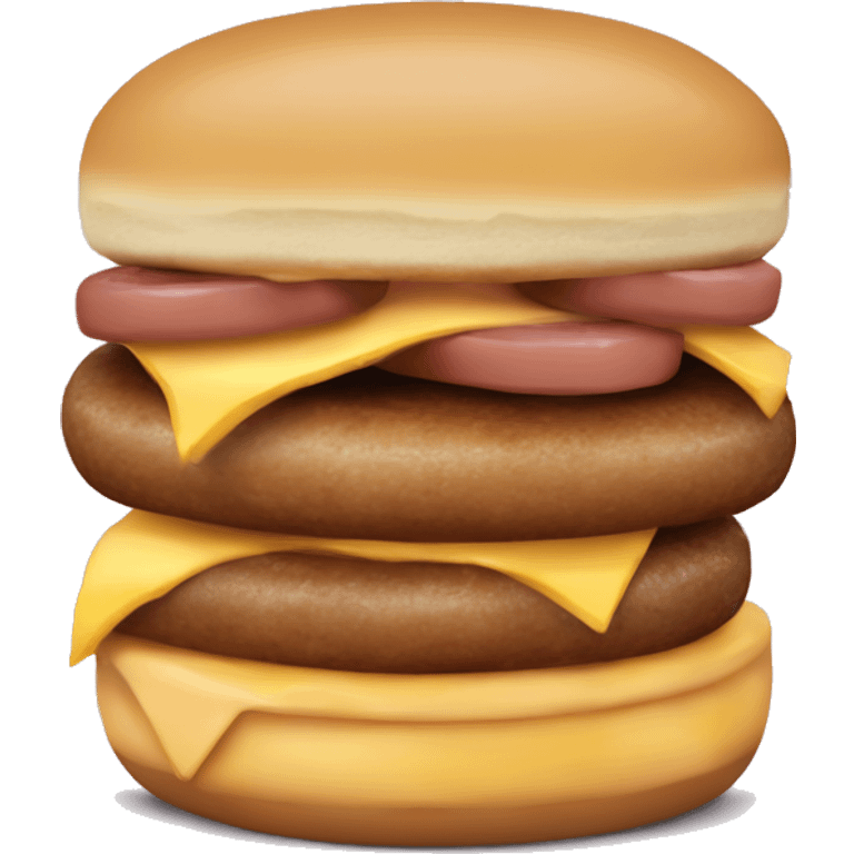 mcdonalds sausage egg and cheese McMuffin emoji