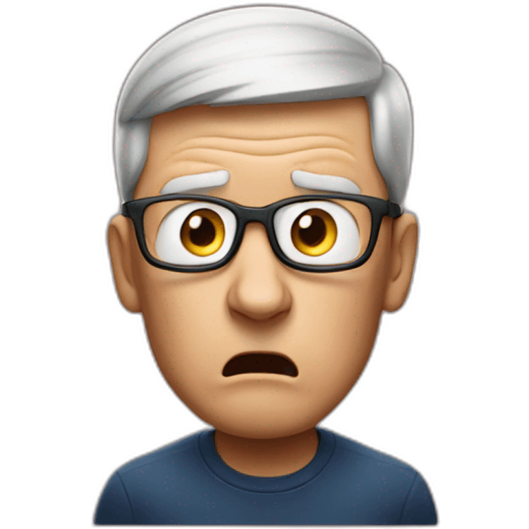 tim cook scared  emoji