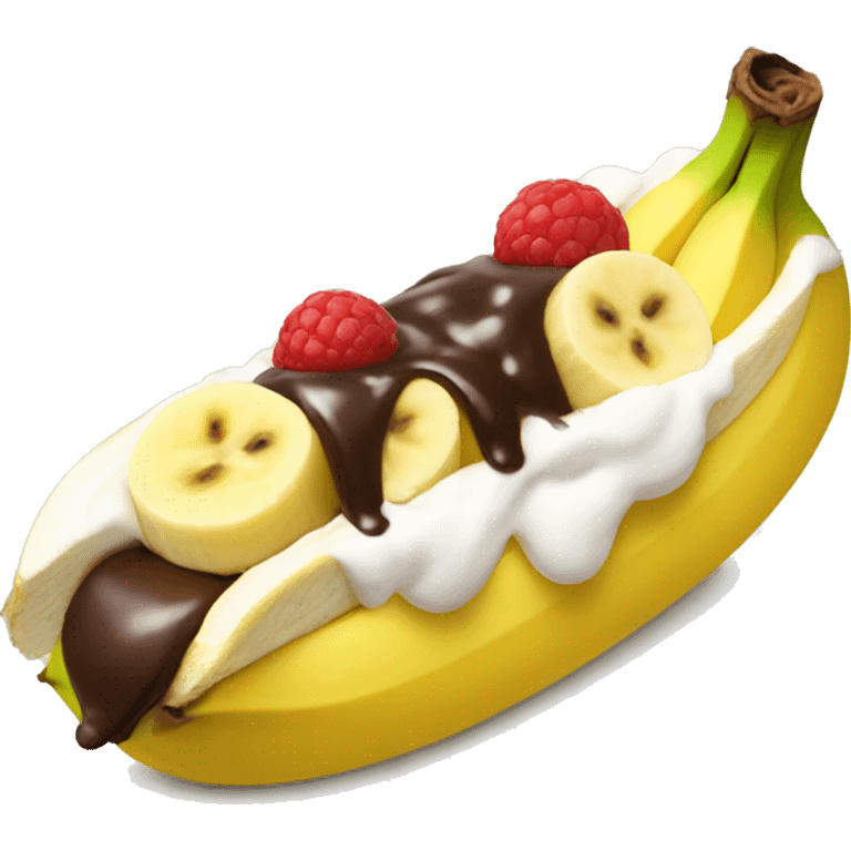 Banana split emoji