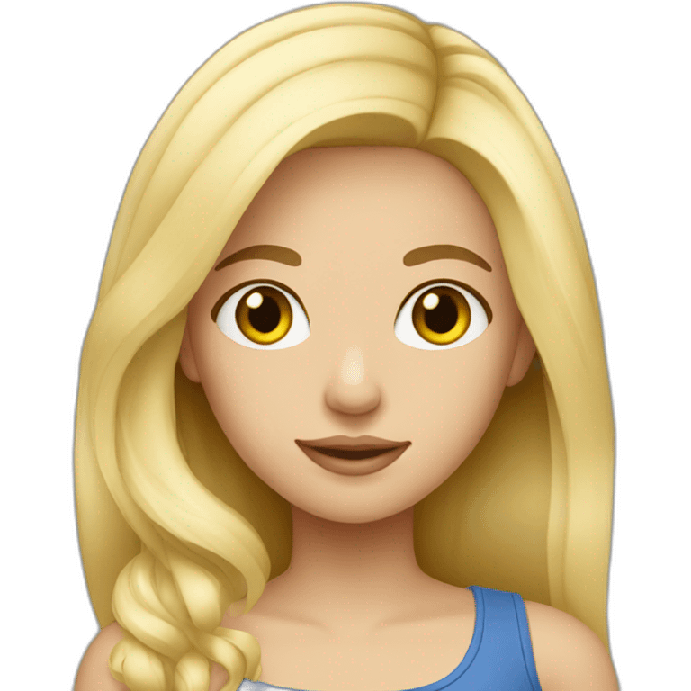 ukranian blonde girl emoji