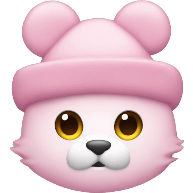 only pink fur hat without head emoji