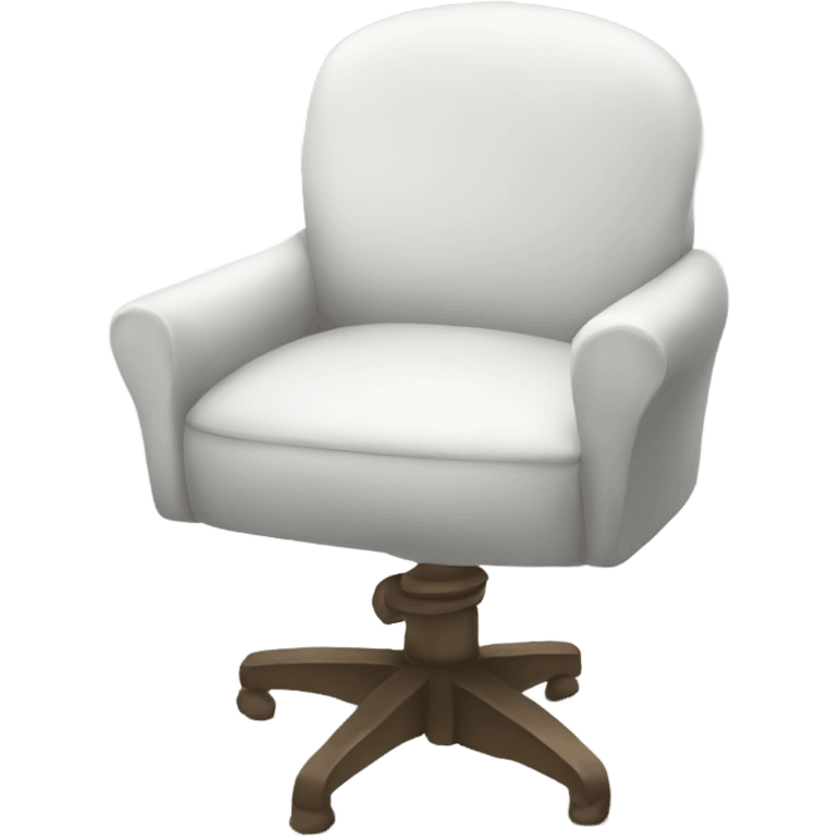 white spinning chair emoji