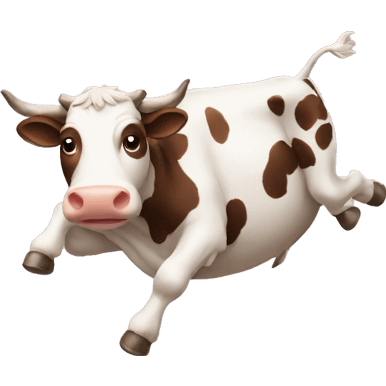 Cow flying emoji