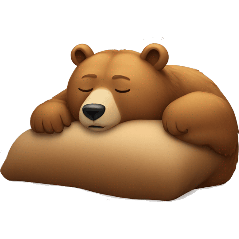 Bear sleeping emoji