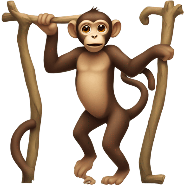 Monkey with red butt emoji