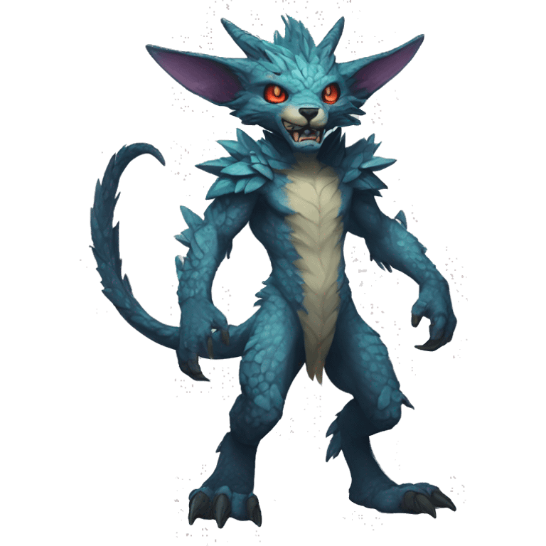 Anthro Vernid-WickerBeast-Protogen-Primagen-Fakémon Full Body emoji