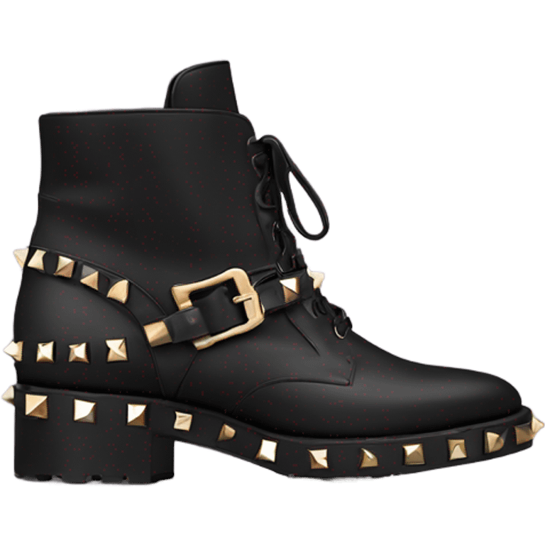 Valentino rockstud boots emoji