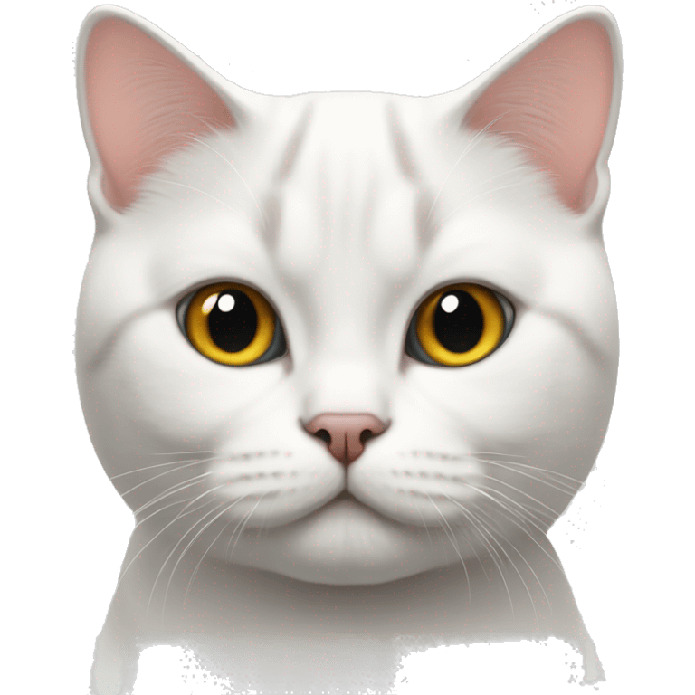 White british shorthair cat body  emoji