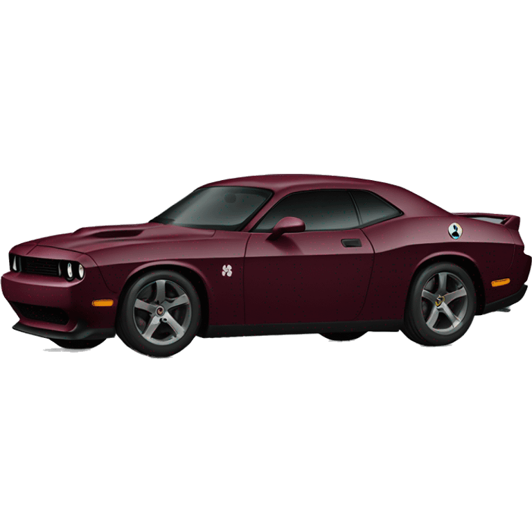 dark wine red hellcat car emoji