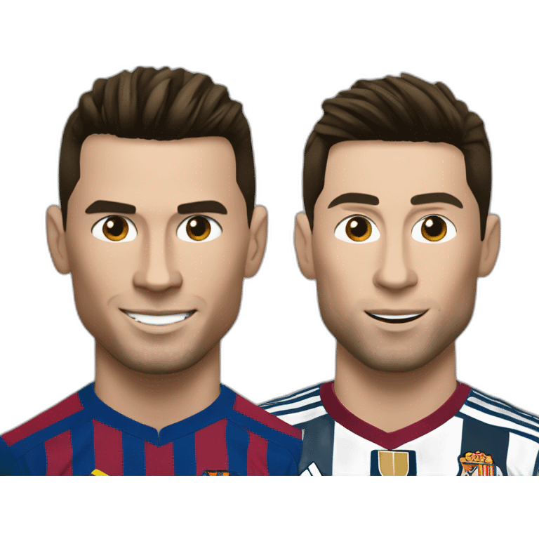 cristiano ronaldo and messi emoji