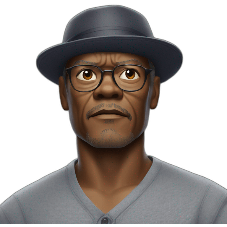 samuel l jackson serious emoji