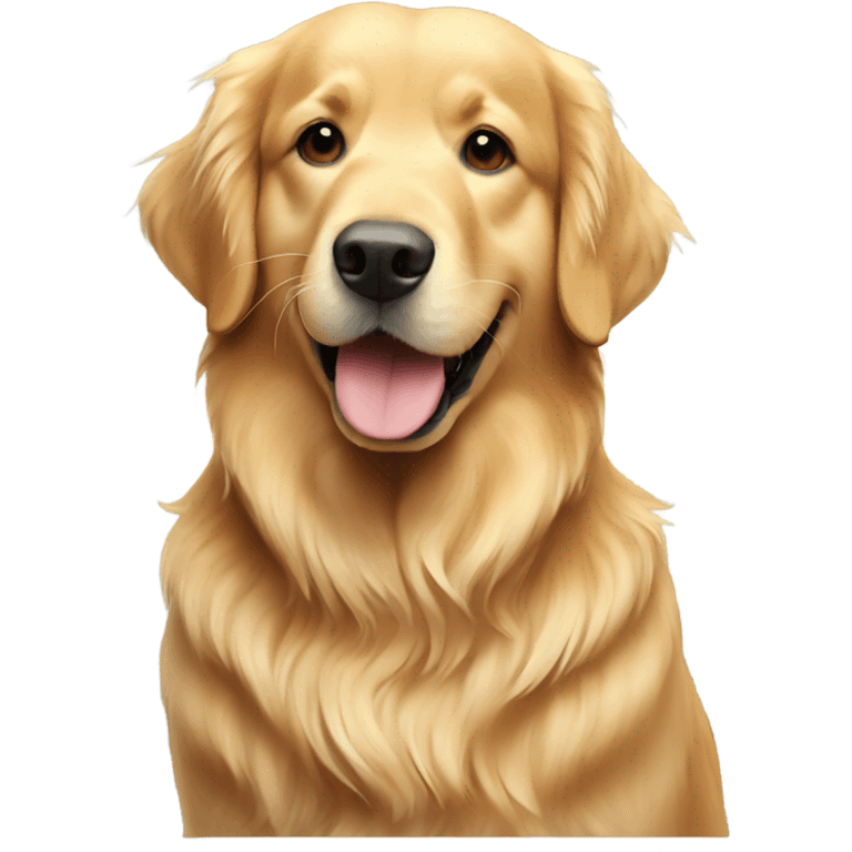 Golden retriever merry Christmas  emoji