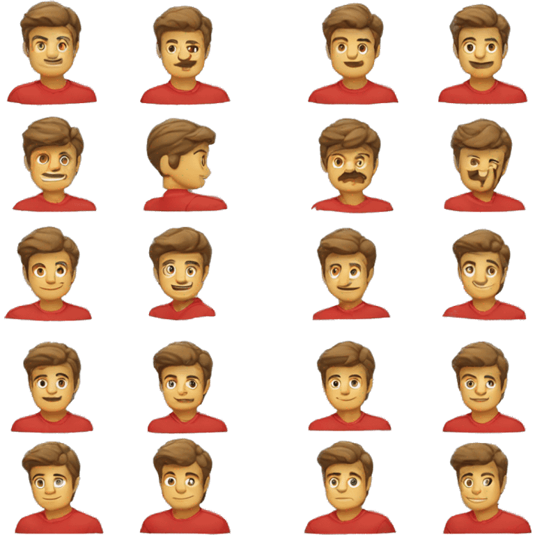 Crea un chico al lado de un Ferrari  emoji