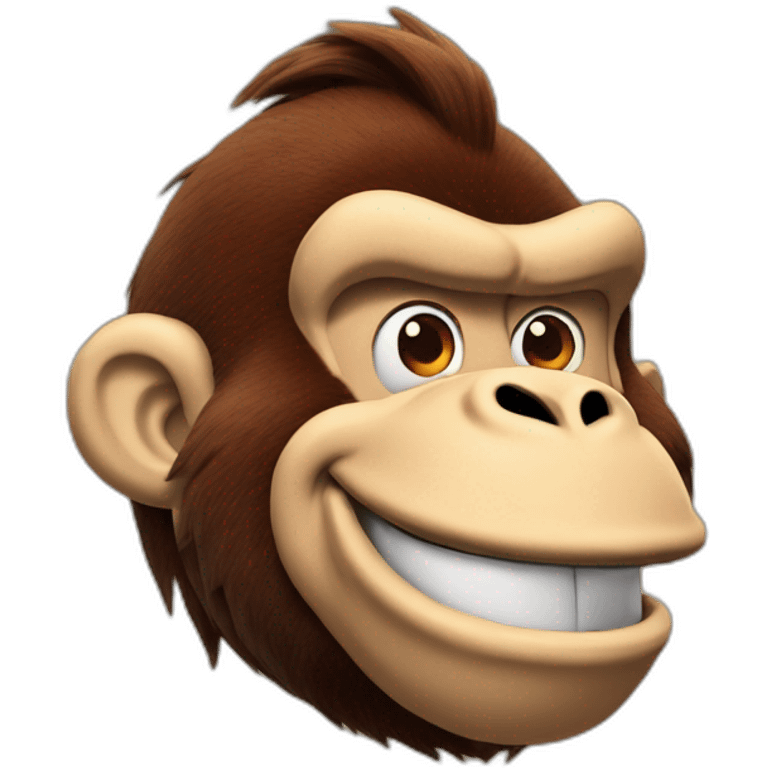 donkey kong smiling emoji