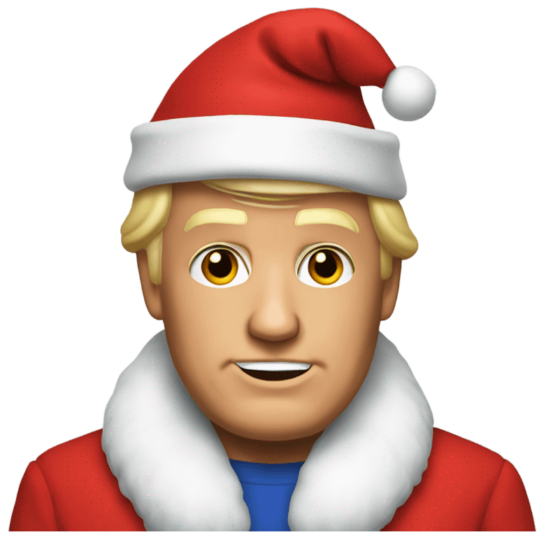 Donald Trump and Santa  emoji