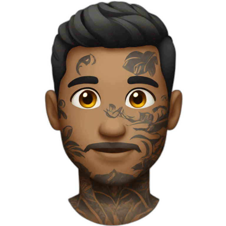 Tattooed young man emoji