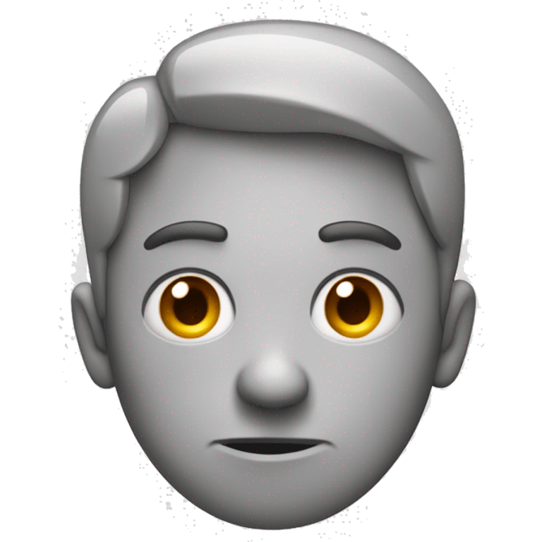 An Apple-style emoji: a face with a sarcastic and indifferent expression. Half-lowered eyes, a slightly raised eyebrow, and a crooked mouth conveying mild fatigue or irony. emoji