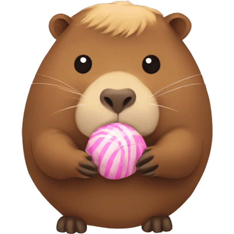 Capybara with a Bonbon  emoji