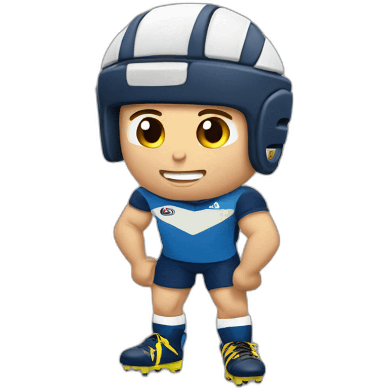 Joueur de rugby bête emoji